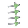 4 Pcs Roundover Router Bit 8mm Shank 5/8in 3/4in 7/8in