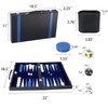 GSE Games & Sports Expert Premium Leather Backgammon Board Game