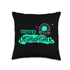 Certified Dishwasher Dish Wash Dishwashing Throw Pillow