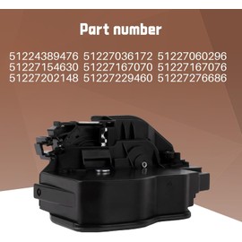Asical Door Lock Actuator Rear Right Fits 1 Series 3 Series 5 Series 7 Series X1 X3 X5 X6 Z4 E87 F20 E90 E91 E81 E60 F11, Car Accessory Part Number # 51224389476 51227202148