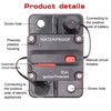 Jeemiter 60 Amp Circuit Breaker with Manual Reset Wire Lugs