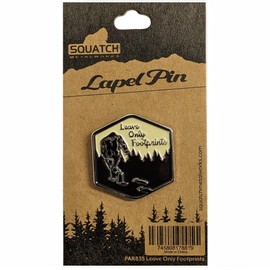 SQUATCH METALWORKS - Bigfoot Sasquatch Lapel Pin - Enamel Pin - for Fans of Bigfoot and Sasquatch