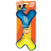 Nerf Dog Tuff TPR Plush Bone with Nylon, 11-Inch Durable