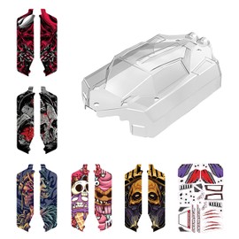 Jetwood 1:16 Scale RC Car Transparent Car Body Shell & Car Sticker Set for JC16EP