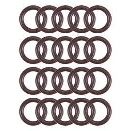 sourcing map Fluorine Rubber O-Rings 9mm OD 6mm ID 1.5mm Width, Metric FKM Sealing Gasket, Pack of 20