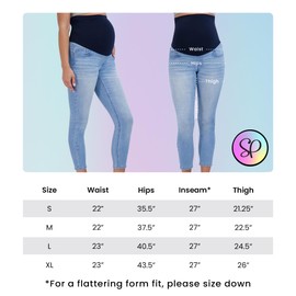 Savi Parker Women’s Maternity Jeans Over The Belly - Fall Maternity Clothes-Pregnancy Clothes for All Seasons, Maternity Pants – 27“ Inseam
