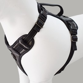 Max and Neo Gunnison Reflective Dog Harness - We Donate a Harness to a Dog Rescue for Every Harness Sold (Small, Gray)