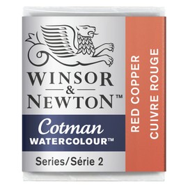 Winsor & Newton WN Acquerello Cotman 1/2 Godet Rame Rosso