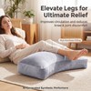 Velvet Positioning Cushion, Position Pad, Ergonomic Crescent Leg Elevation Pillow