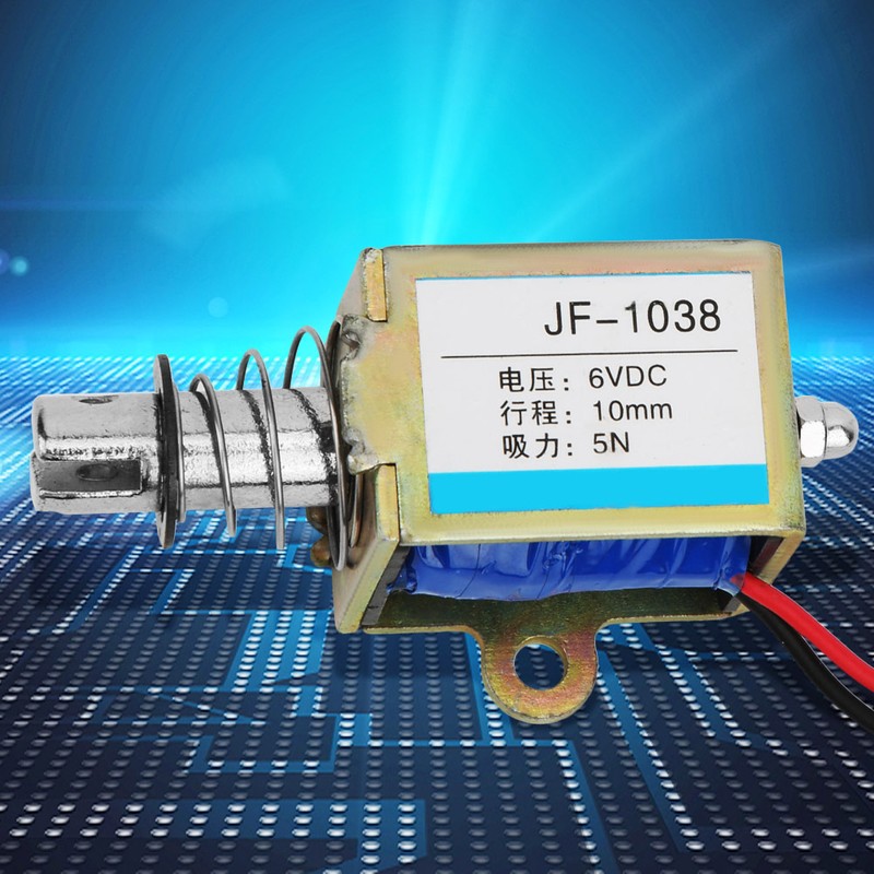 JF-1038 5N 6V DC Electromagnet Push Pull Type Solenoid Electromagnet