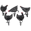 5Pcs Chicken Stakes Set Acrylic Animal Shape Statues Decoration for