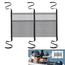 Boat Storage Bag Boat Organizers and Storage with 2 Divisions Boat Storage Accessories Cargo Net Pocket Organizer Pouch Bag Small Cargo Net for Boat Truck RV Travel Long Road Trip-36 × 17 Inch