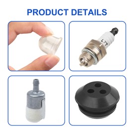 SRM 225 Tune Up Kit, Replacement Parts Fit for Echo Weed Eater, Leaf Blower, String Trimmer SRM-210, SRM-230, PAS-225, PB-250LN, Includes Air Filter, Fuel Line, Spark Plug, Primer Bulb, Fuel Filter