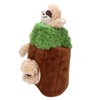 Sloth Trunk Holes Toys for Dog Squeaky Plush Toys Hide