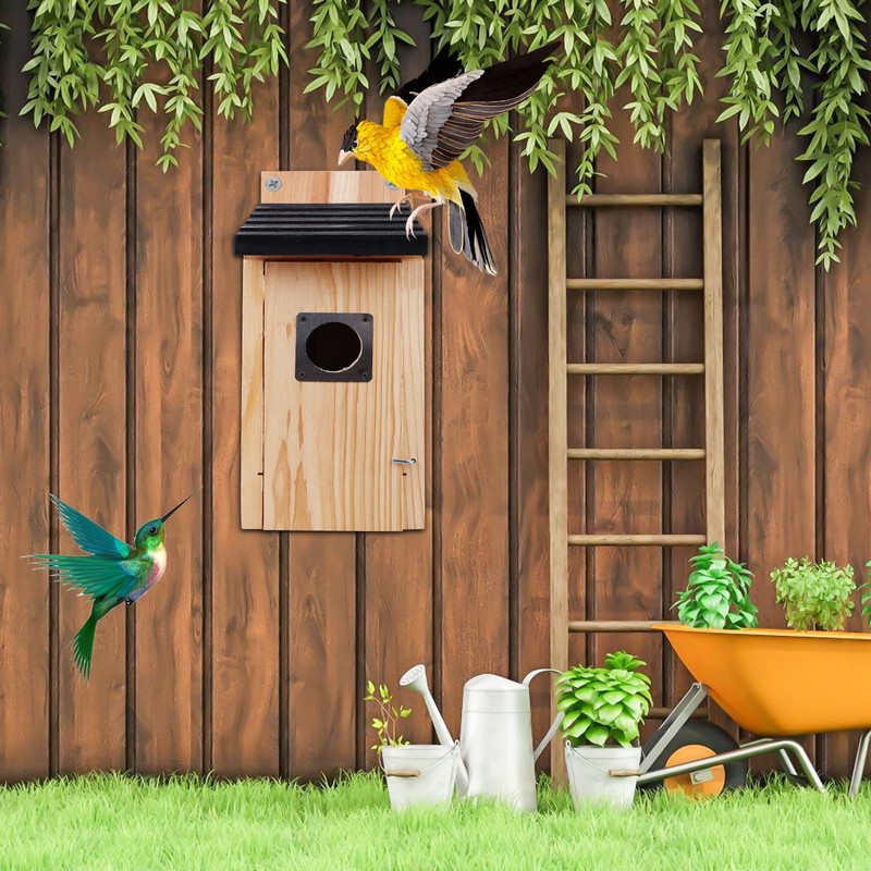 Behogan Hanging nesting box: 4.92 x 4.92 x 11.81 inch