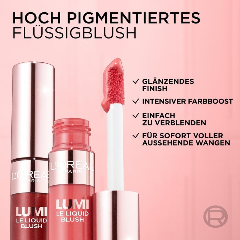 L'Oréal Paris Lumi Le Liquid Blush with a Freshly Shimmering