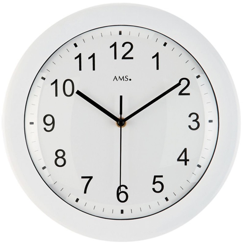 AMS Uhrenfabrik Clock, Silver, 30 x 4 x 253 cm