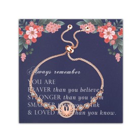 FEELMEM Inspirational Phoenix Gift Rising Phoenix Slider Bracelet Fire Bird Jewelry Phoenix Recovery Gifts (Phoenix bracelet)