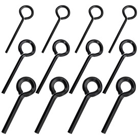 Aienxn 12pcs Black 7/32", 5/32", 1/8" Standard Hex Dogging Key with Full Loop, Metal Allen Wrench Door Key for Push Bar Panic Exit Device