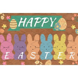 Ostapt St Patricks Day Decorations Happy Easter Sign Colorful Easter Bunny Decor Easter Rabbit Spring Easter Decorations For Farmhouse Easter Party Spring Decorations 8x12 Inch