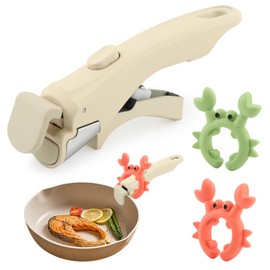 Ranjaner Removable Pot Handle with White Detachable Cookware Replacement Handle, Universal Pan Handles Heat Resistant, Kitchen Cookware Accessory for Pots and Pans