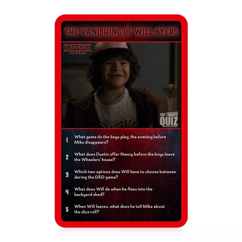Top Trumps USA Stranger Things Top Trumps Quiz Card Game