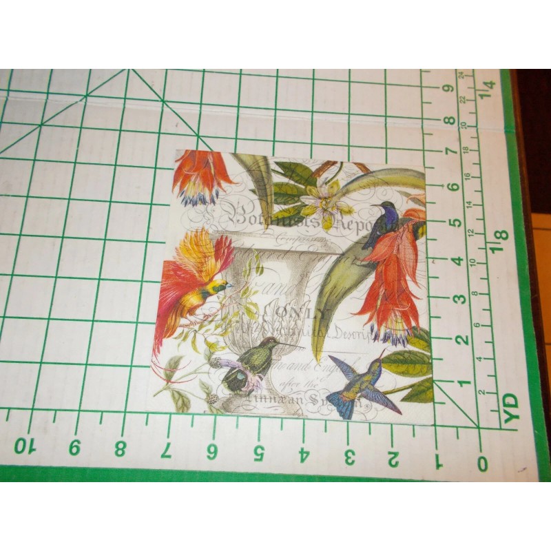 Michel Design Studio Two Decorative Luncheon Napkins for Decoupage "Enchanted