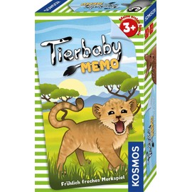 KOSMOS 711535 Animal Baby Memo, Animal Memo Game for Children from 3 Years, Happy Memory Game with Cute Animal Babies, Children's Game, Ideal as a Travel Game