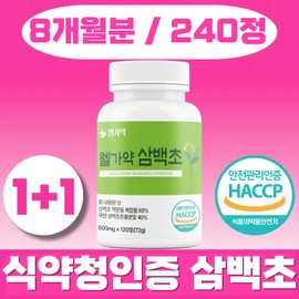 Wellgayak Sambaekcho extract 100% genuine, 2 units, 120 tablets / 웰가약 삼백초 추출물 100% 정품, 2개, 120정