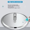 Rainfall Shower Head,8" Round Stainless Steel Rain Shower Heads with