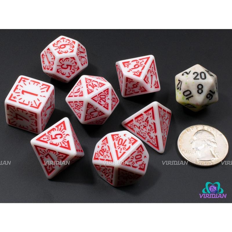 Red Dawn Stars | White and Red Ornate Star Design