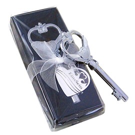 EinsSein® 1 x Bottle Opener Heart Key Wedding Favours Wedding Favour Heart Vintage Box Box Bottle Opener 5 Bottle Openers Stainless Steel