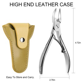 Podiatrist Nail Clippers, Professional Thick & Ingrown Toenail Clippers for Men & Seniors,Pedicure Clippers Toenail Cutters, Super Sharp Curved Blade Grooming Tool