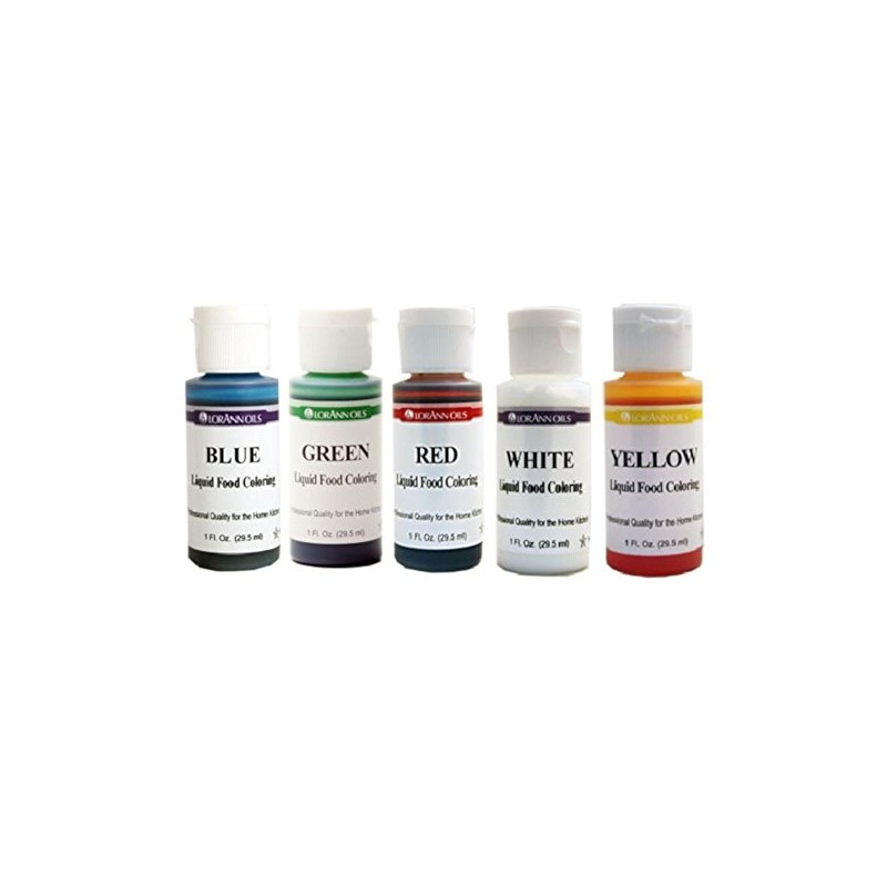 LorAnn Liquid Food Coloring - Primary Colors - Set of