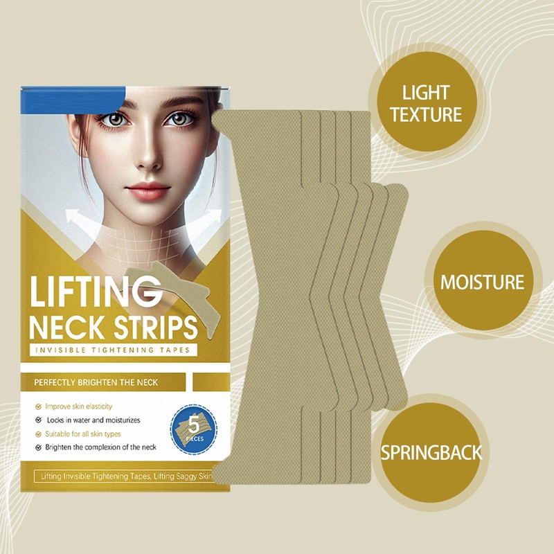 10 Stück Halsstraffung, Anti-Falten Halsmasken zur Hautpflege, Neck Mask,Neck Anti-Wrinkle