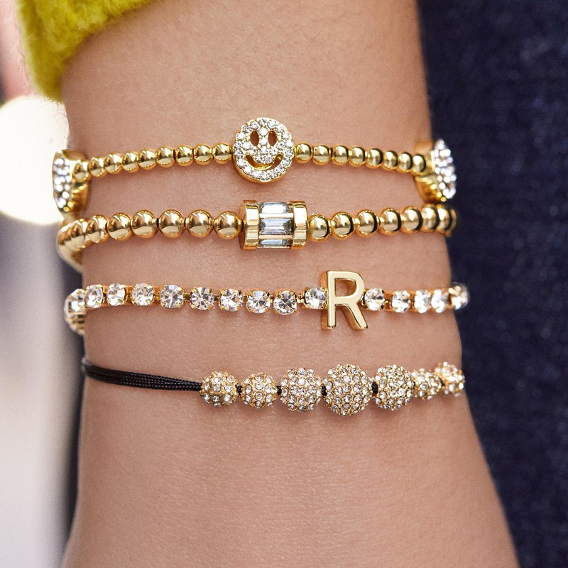 BaubleBar Tatum Birthstone Bracelet - Blue Zircon