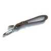 Leather Workshop Satou Key Ring, Genuine Leather, Belt Loop, Nickel,