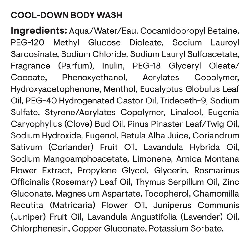 ELEMIS Cool-Down Body Wash 200ml - Invigorating Shower Gel with