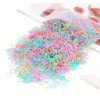 Mini Hair Elastics, 1000 Pack, Multicolor Rubber Bands for Braids