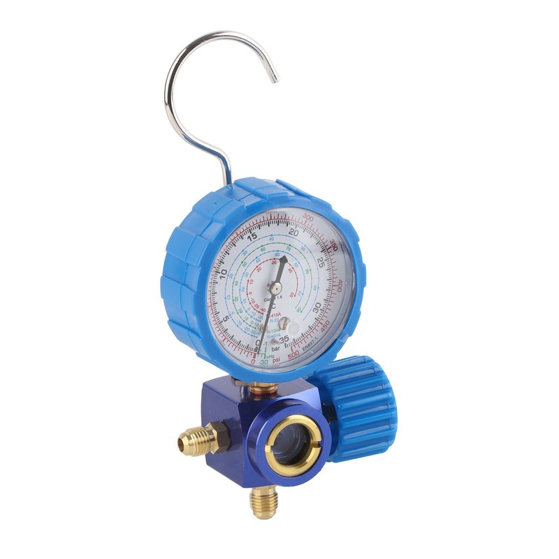 Air Condition Manifold Gauge Manometer&amp; Valve 500psi 35kgf cm With