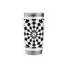 Starlight Beam With Dovetail Pattern Black On White Stainless Steel