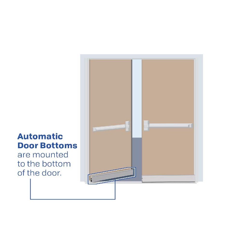7253CA Semi-Mortised Automatic Door Bottom (30")