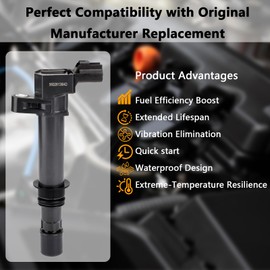 UF270 OEM Ignition Coil - Compatible with Dodge Ram 1500 Durango Dakota Jeep Grand Cherokee Commander 3.7L V6 - Replaces # UF-270 5C1114 C1231