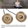 Tibetan Tingsha Cymbals Meditation Chime Bells, 2.7in Brass Strong Sound