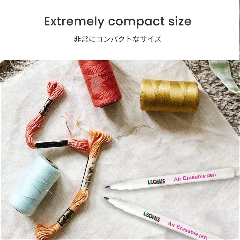 LEONIS Disappearing Ink Fabric Marking Pen Pink 5 Count Pack