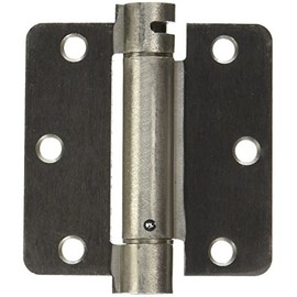 Deltana DSH35R415 Single Action Steel 3 1/2-Inch x 3 1/2-Inch x 1/4-Inch Spring Hinge