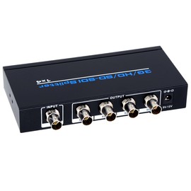 ELEVIEW EHD-033N 3G/HD/SD-SDI Splitter, Sdi Splitter, 1 Input, 4 Output, 1080P Sdi Extender, 1 x 4, Supports SD-SDI, HD-SDI, 3G-SDI, ESD Protection Function (SDI Splitter, 1 Input, 4 Output)