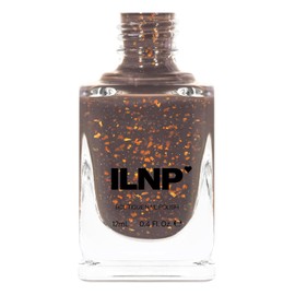 ILNP Dark Roast - Cool Cocoa Brown Flakie Shimmer Nail Polish