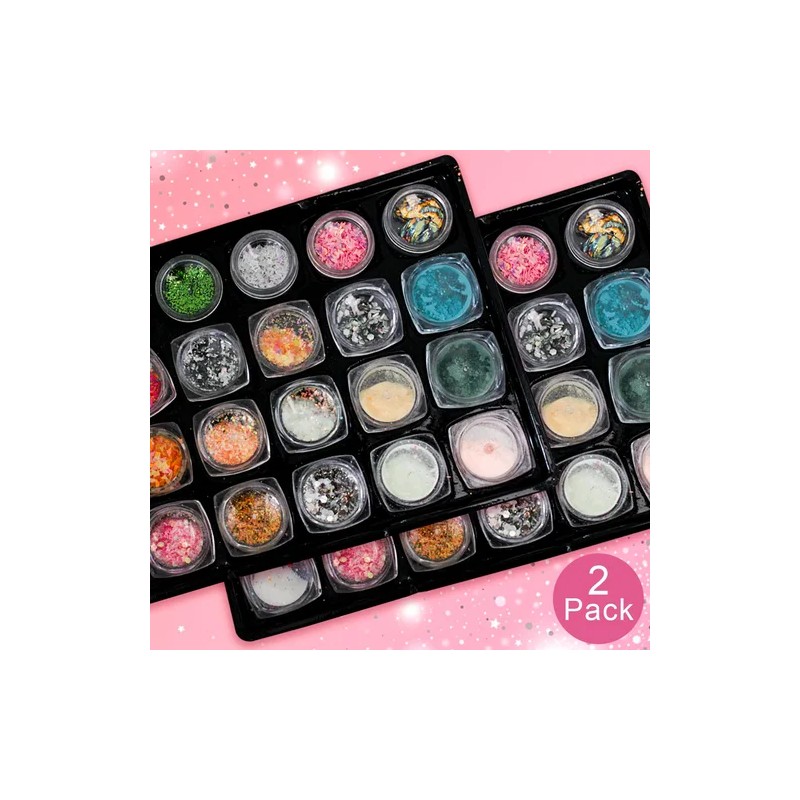 Decoracion De Uñas Glitter Piedras Acrilicas Decoració 48 Pz