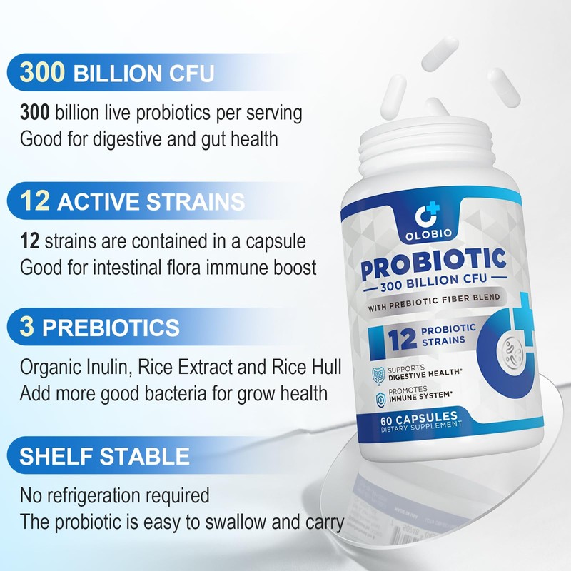 OLOBIO Probiotics for Women and Men, 1pack-1